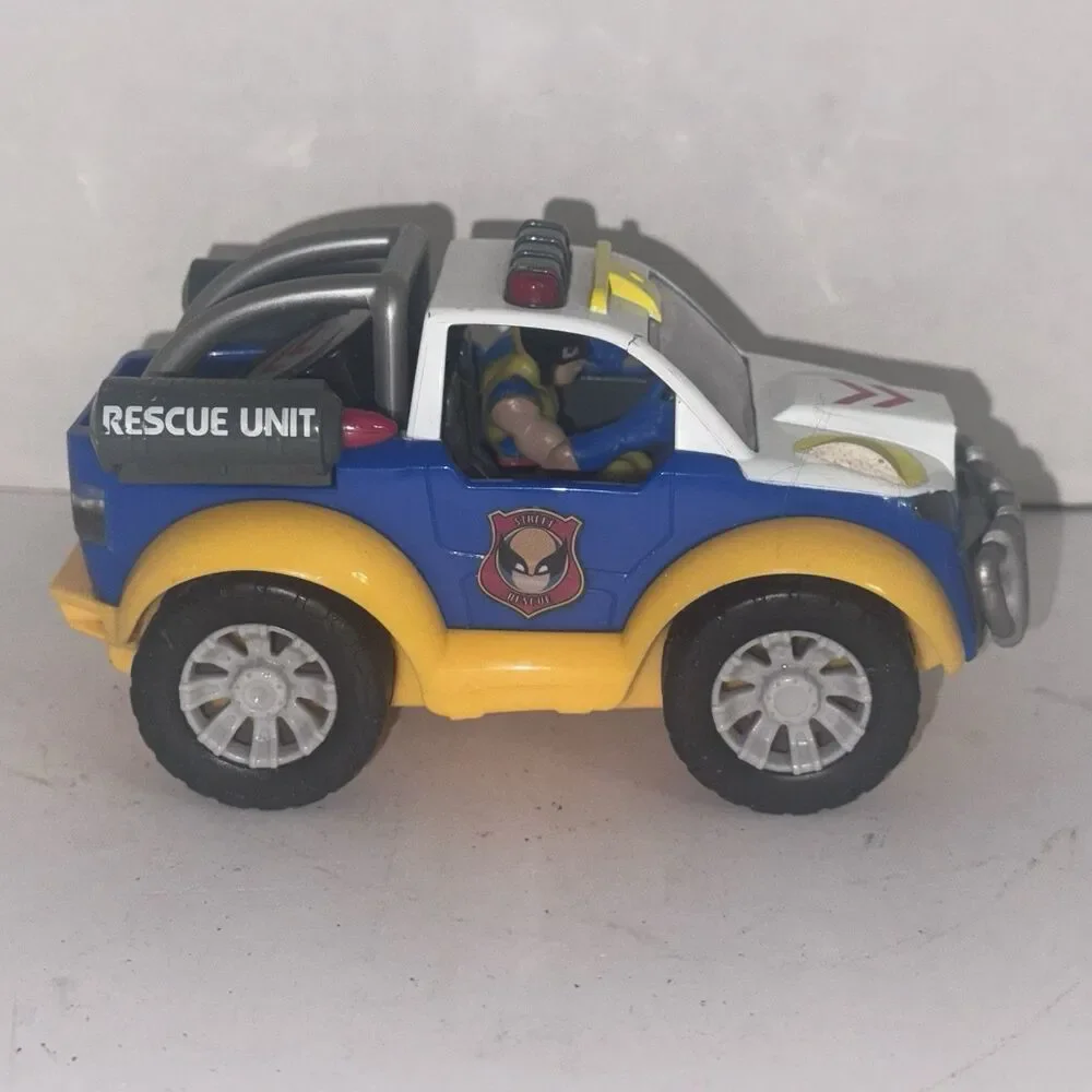 2009 Jada Marvel Super Hero Squad Wolverine Touch Tech Rescue Unit Tested Works